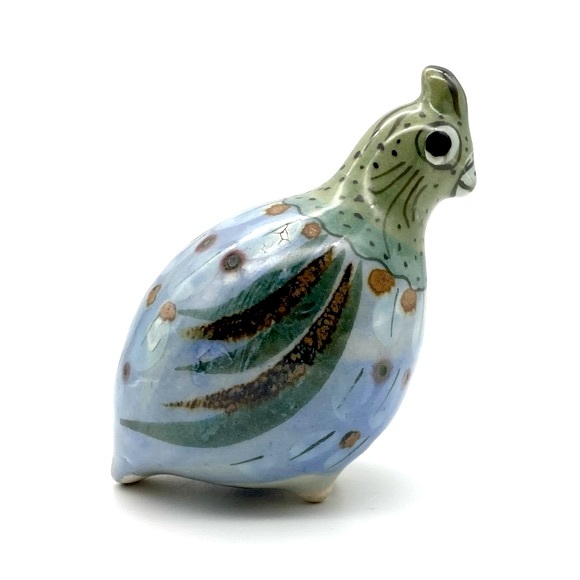 Vintage signed Ken Edwards pottery Tonala quail figurine - Picture 3 of 11